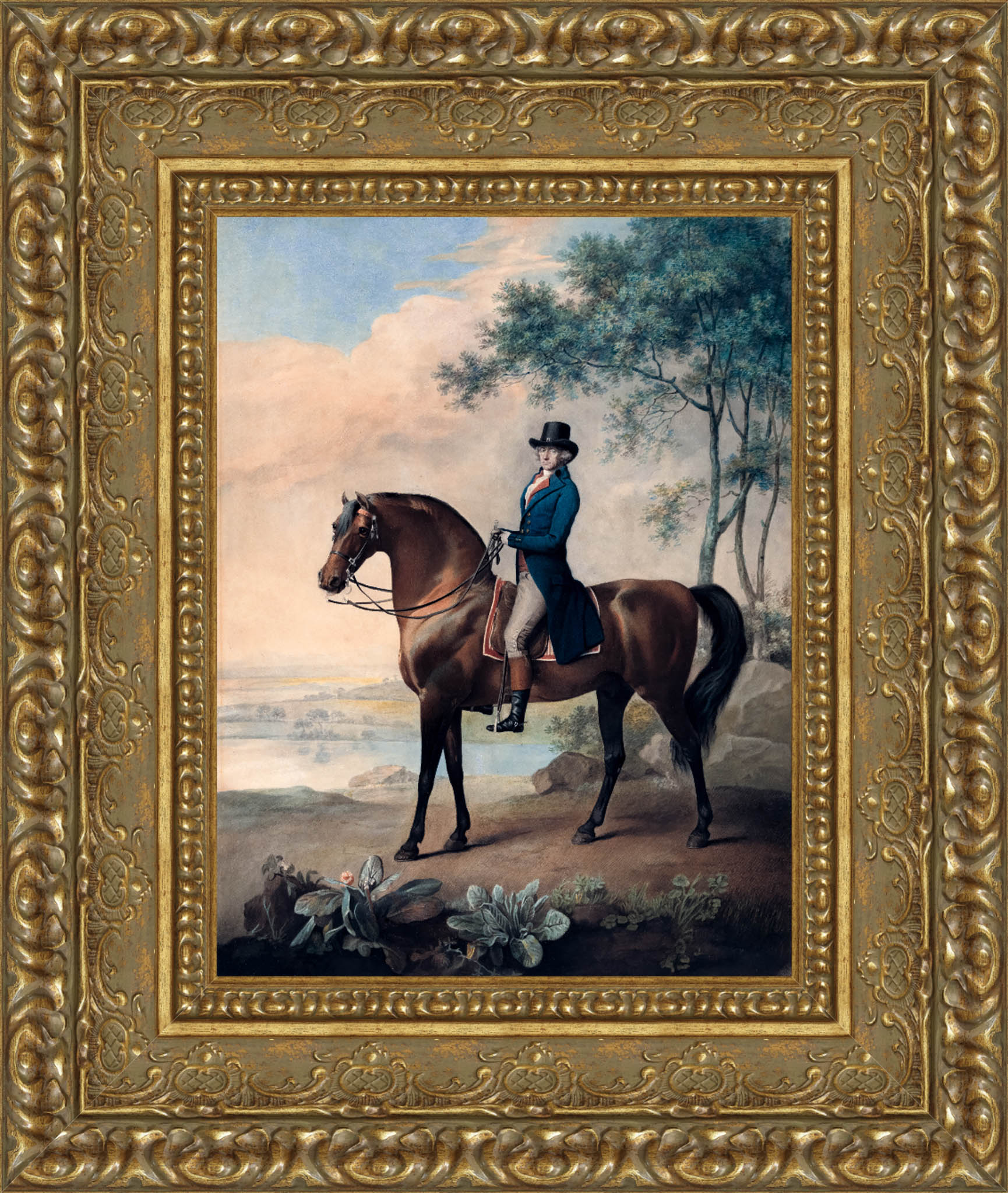 Warren Hastings On His Arabian Horse – George Stubbs, 1796 - Canvas Classics