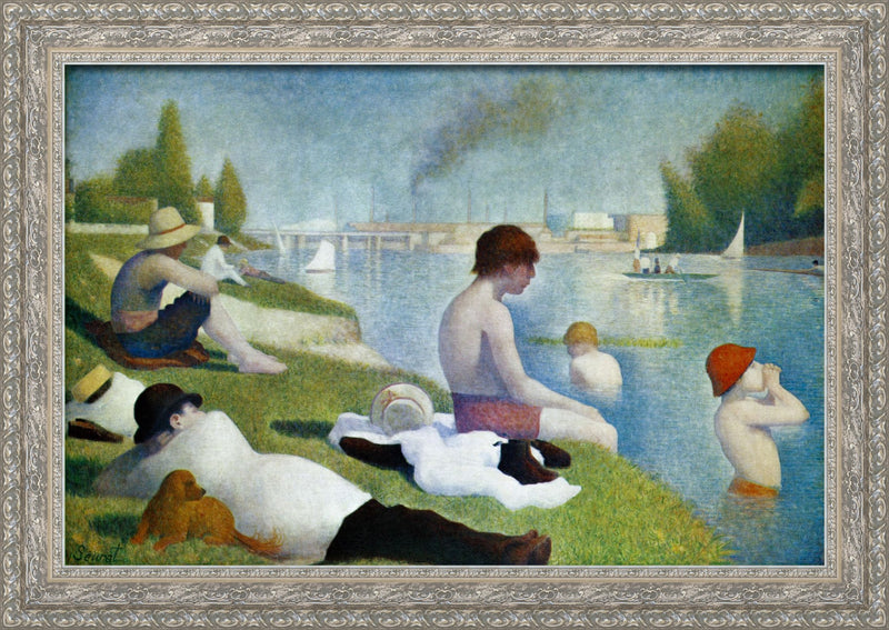 Bathers at Asnières – Georges Seurat, 1884