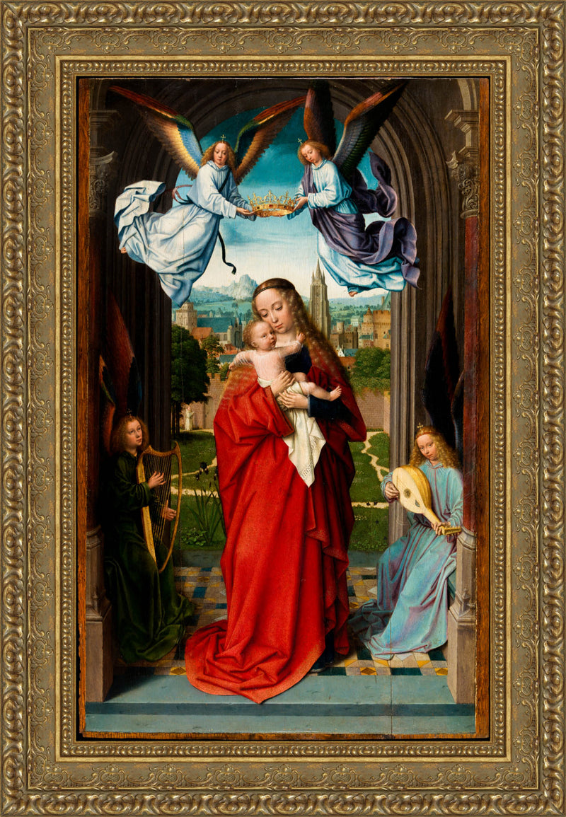 Virgin and Child with Four Angels – Gerard David, c. 1510