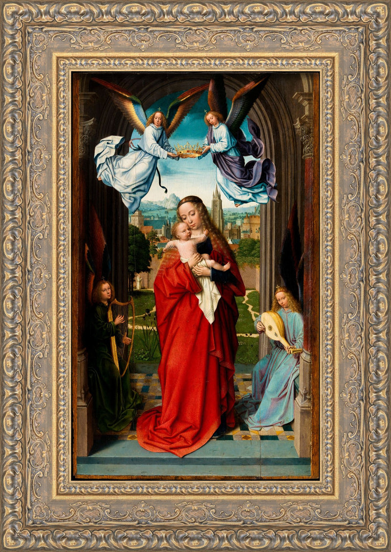 Virgin and Child with Four Angels – Gerard David, c. 1510