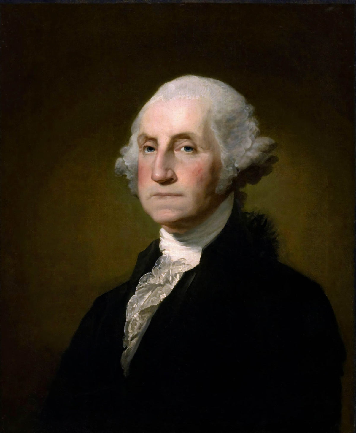 Athenaeum Portrait Of George Washington – Gilbert Stuart, 1796, framed