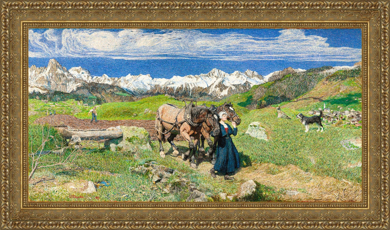 Spring in the Alps – Giovanni Segantini, 1897