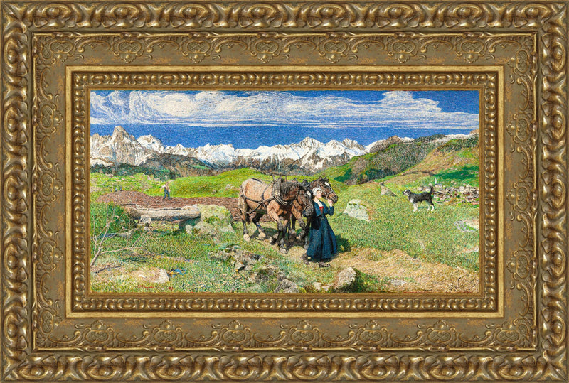 Spring in the Alps – Giovanni Segantini, 1897