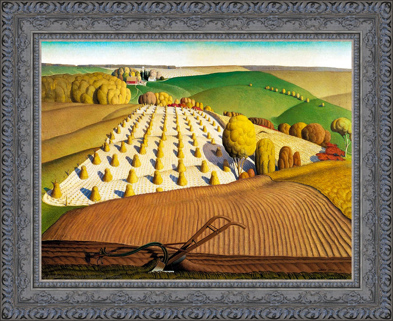 Fall Plowing – Grant Wood, 1931