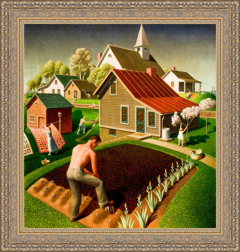 Spring In Town – Grant Wood, 1941