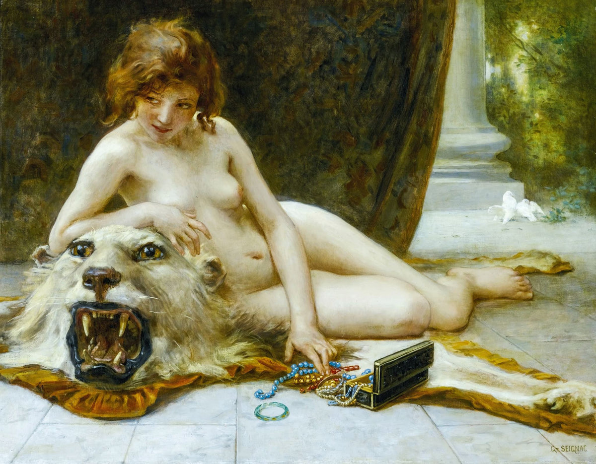 Le Coffret – Guillaume Seignac, c. 1900, framed