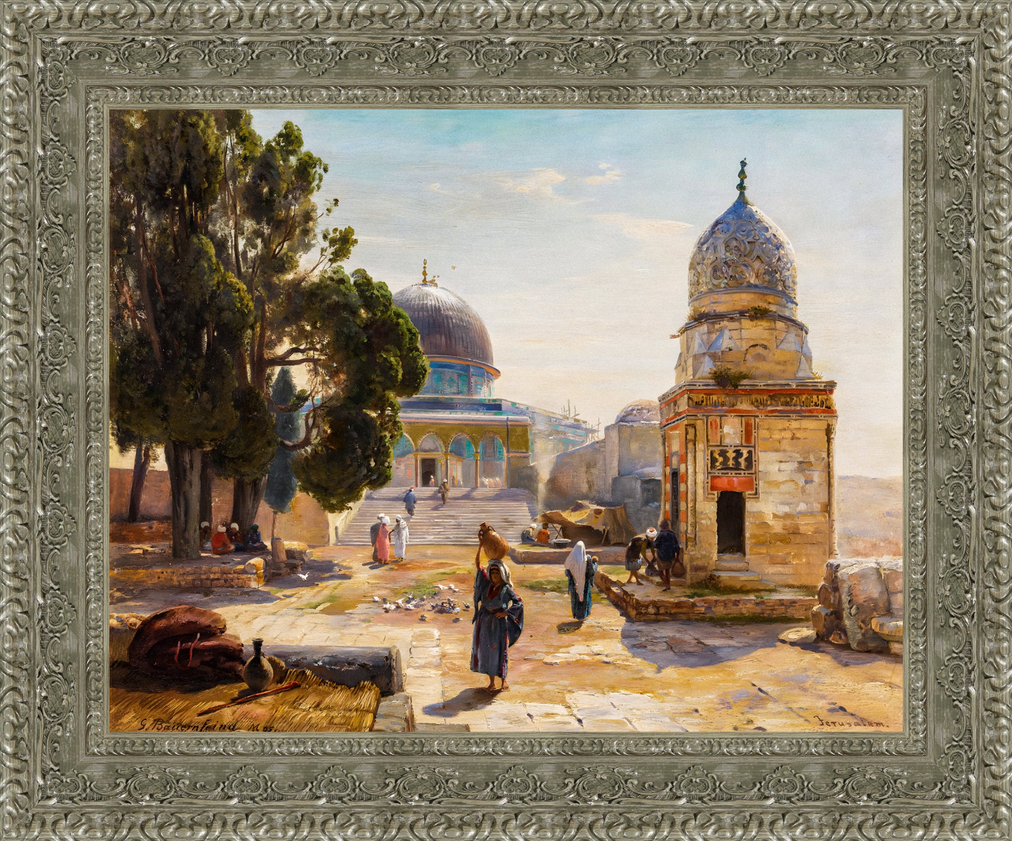 At the Dome of the Rock and the Fountain of Qayt Bay, Jerusalem