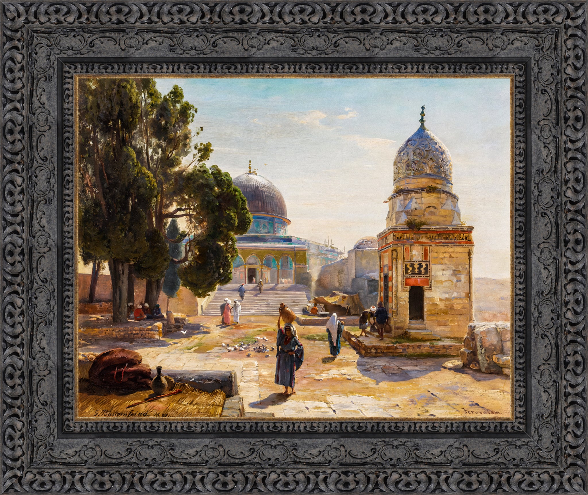 At the Dome of the Rock and the Fountain of Qayt Bay, Jerusalem
