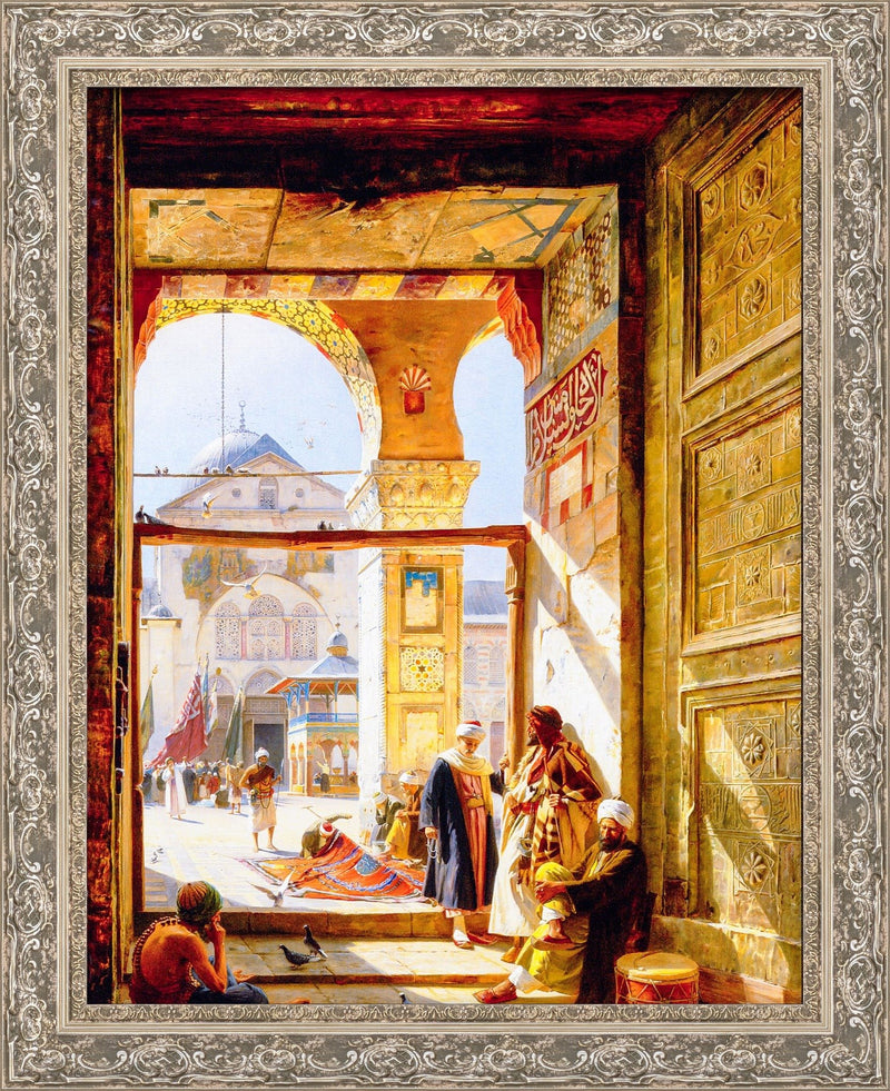 Gate of the Great Mosque of Damascus – Gustav Bauernfeind, 1890