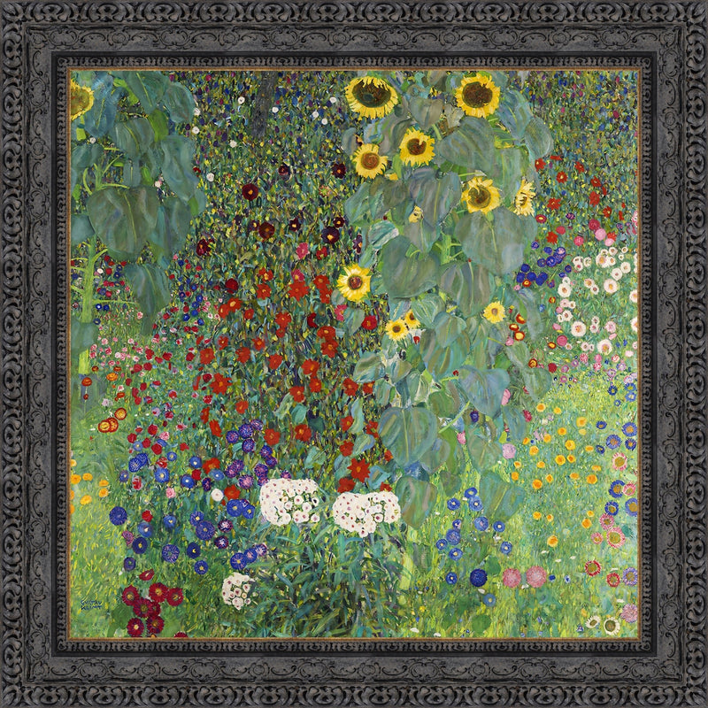 Farm Garden with Sunflowers – Gustav Klimt, 1905–1906