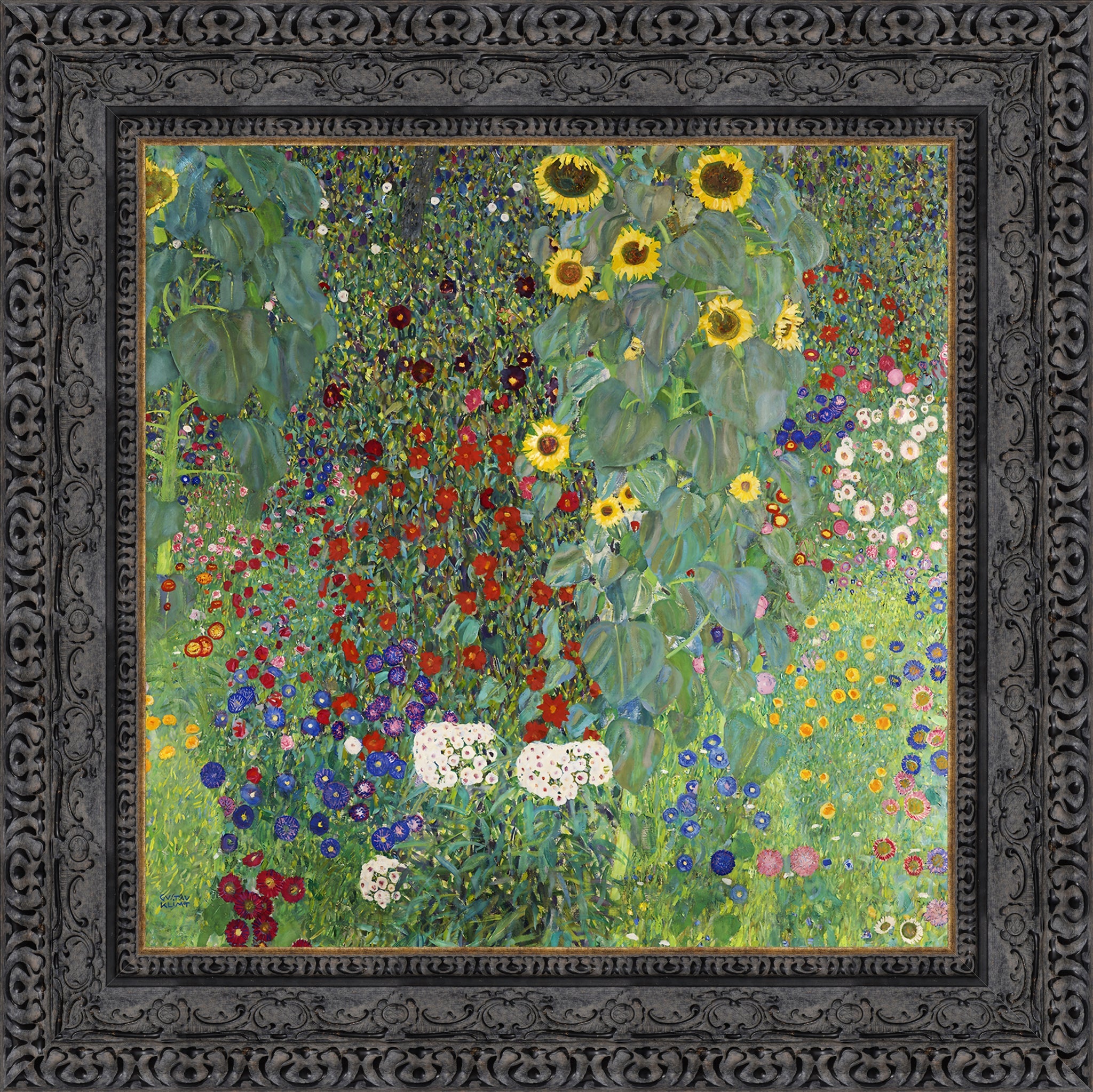 Farm Garden with Sunflowers