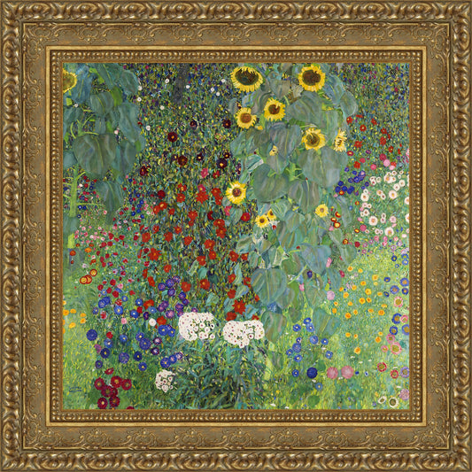 Farm Garden with Sunflowers