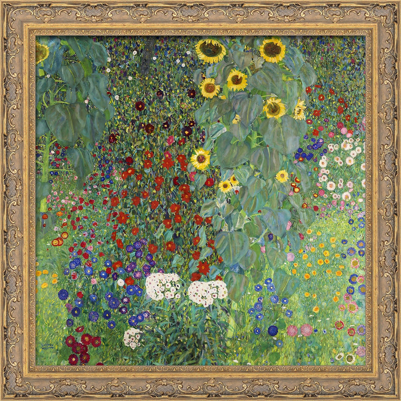 Farm Garden with Sunflowers – Gustav Klimt, 1905–1906