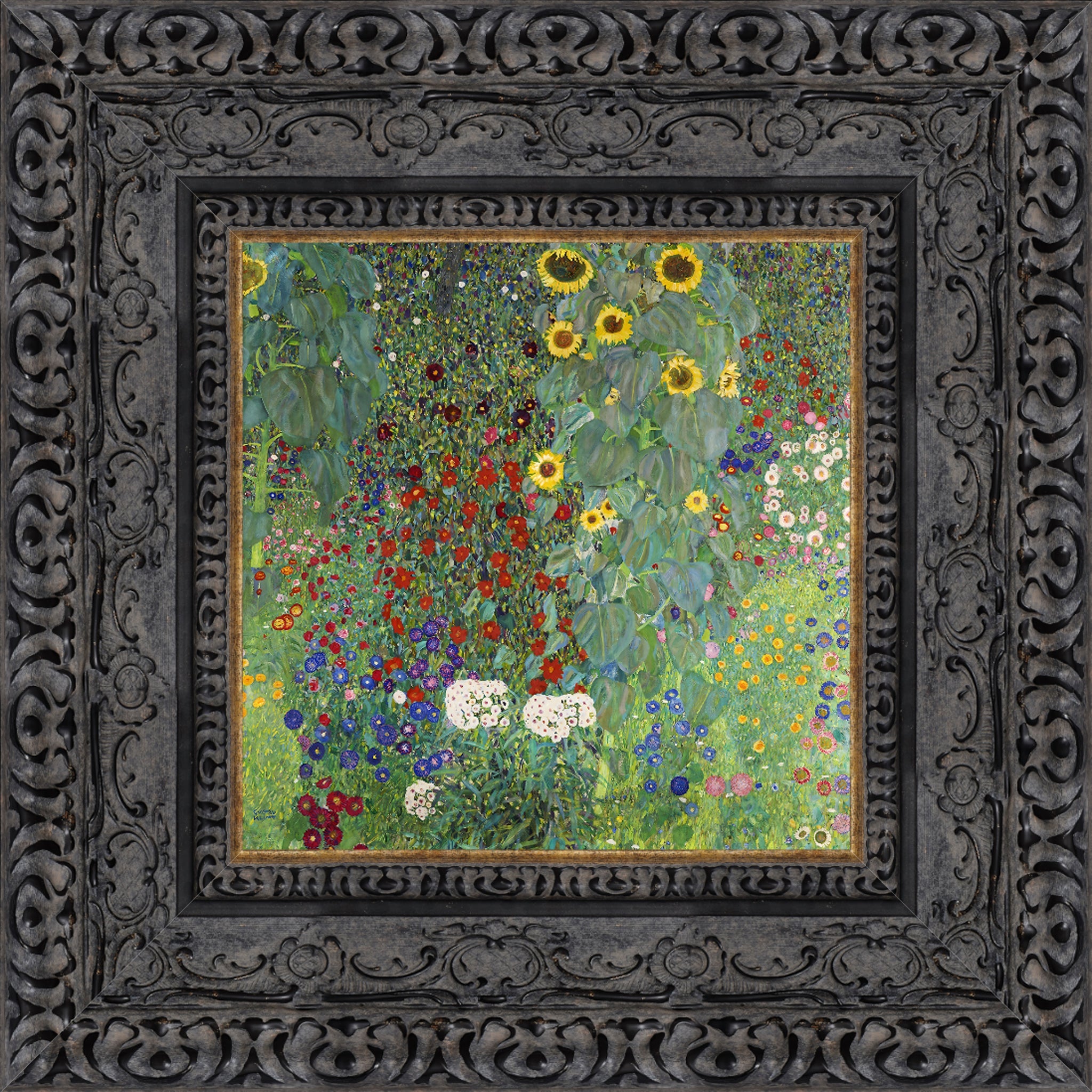 Farm Garden with Sunflowers