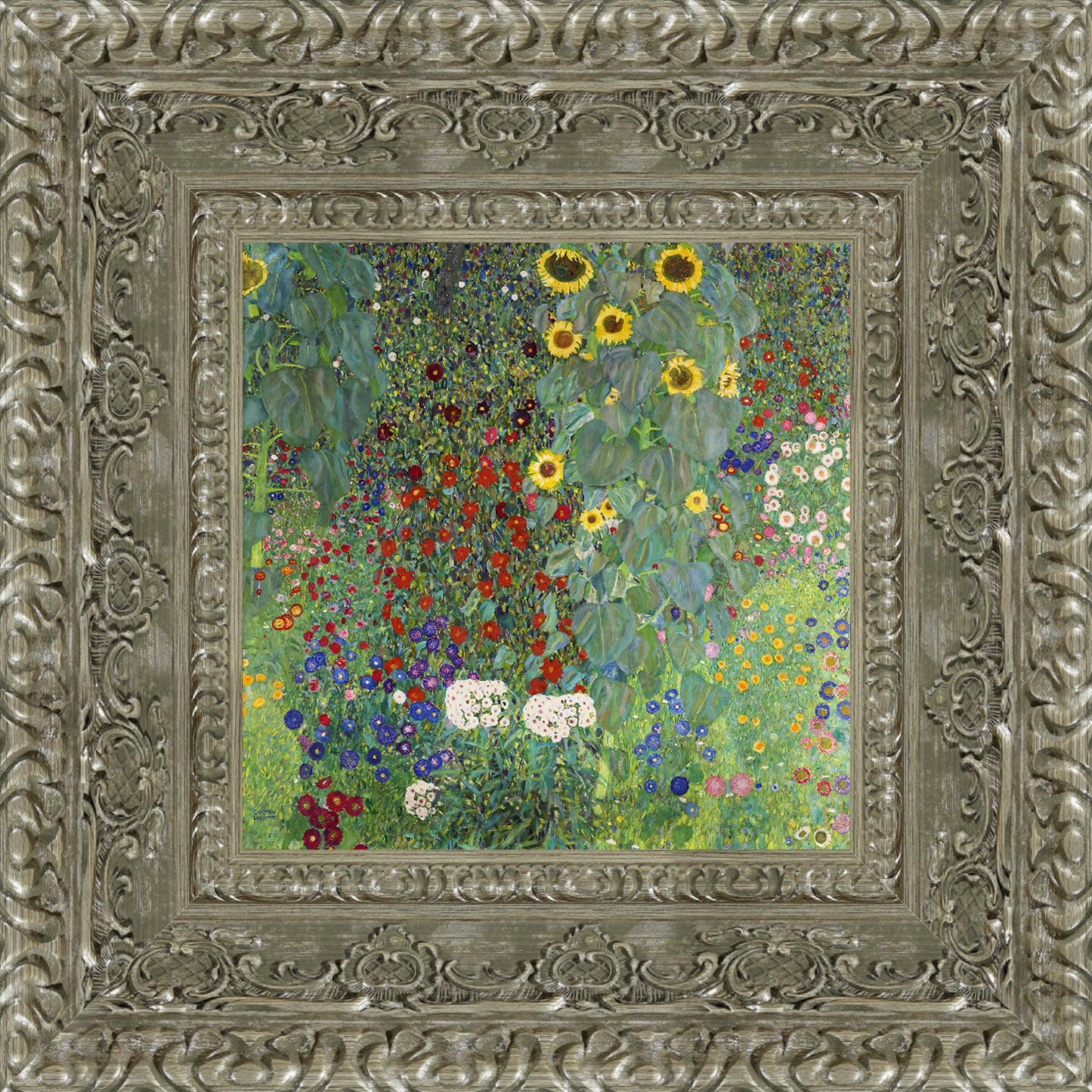 Farm Garden with Sunflowers