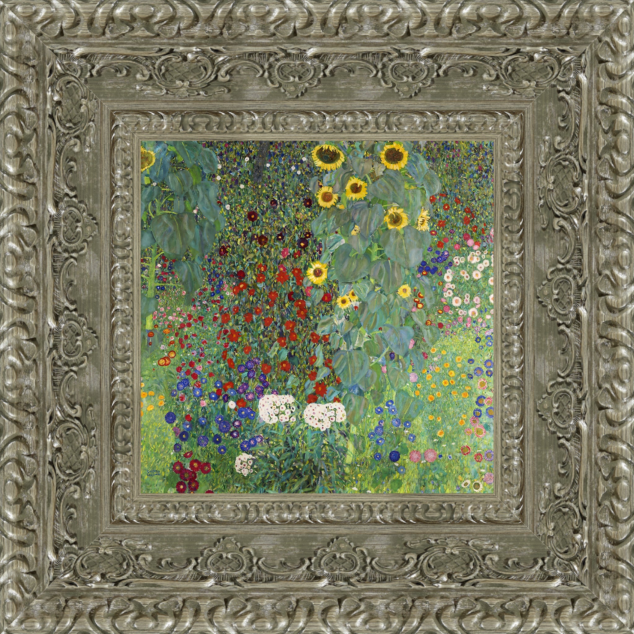 Farm Garden with Sunflowers