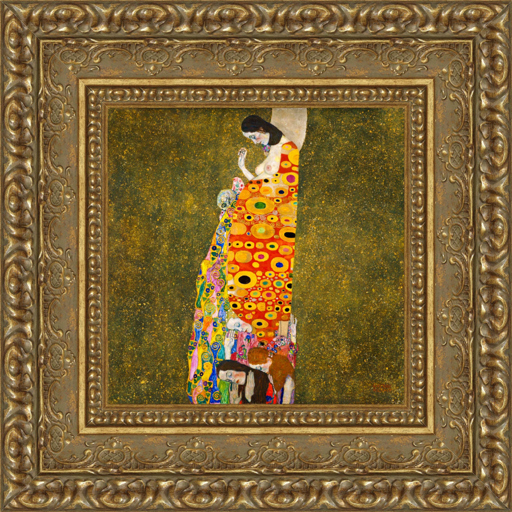 Hope II by Gustav Klimt — Framed Giclee Canvas Print | Canvas Classics