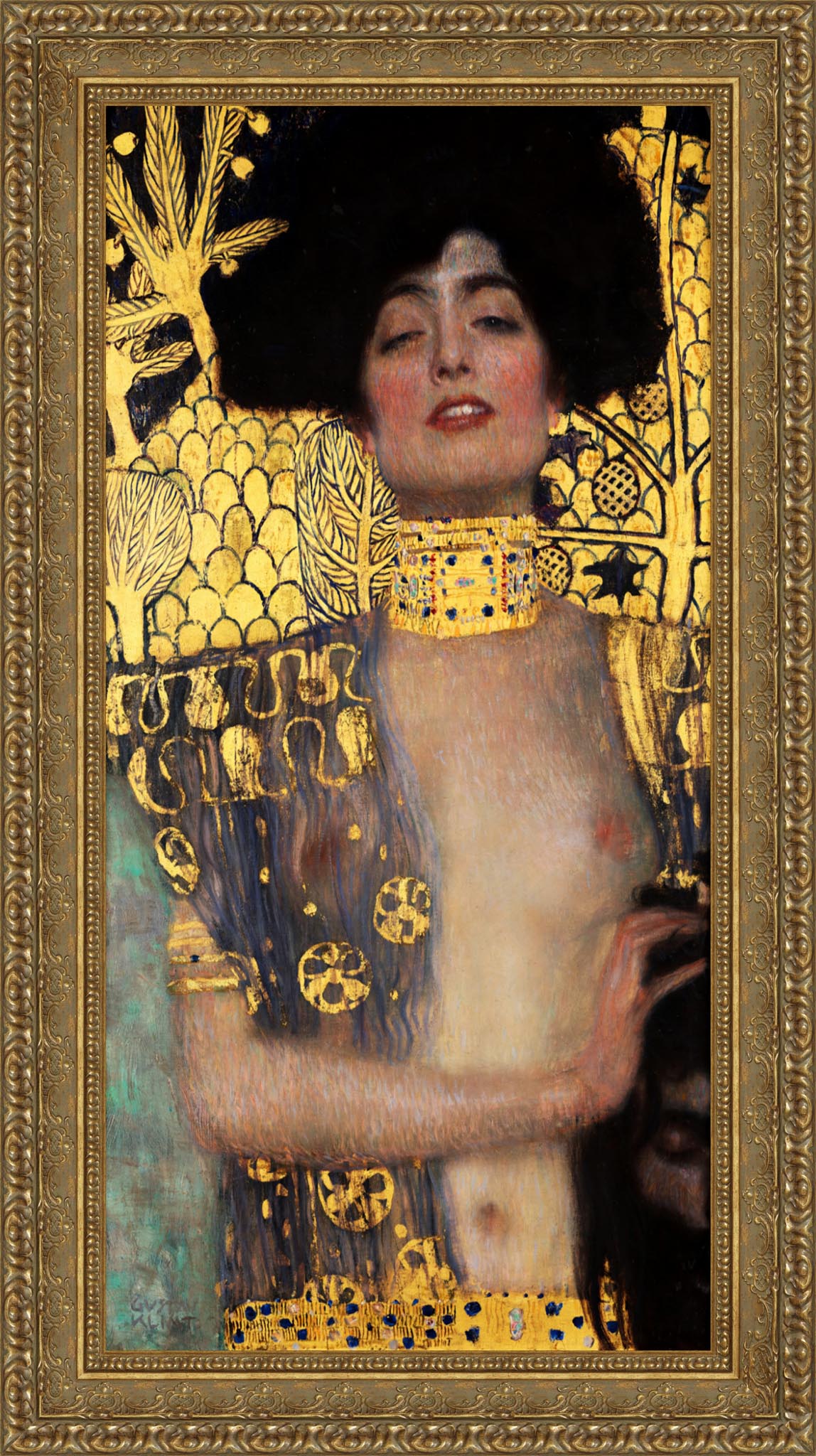 Judith I by Gustav Klimt — Framed Giclee Canvas Print | Canvas Classics