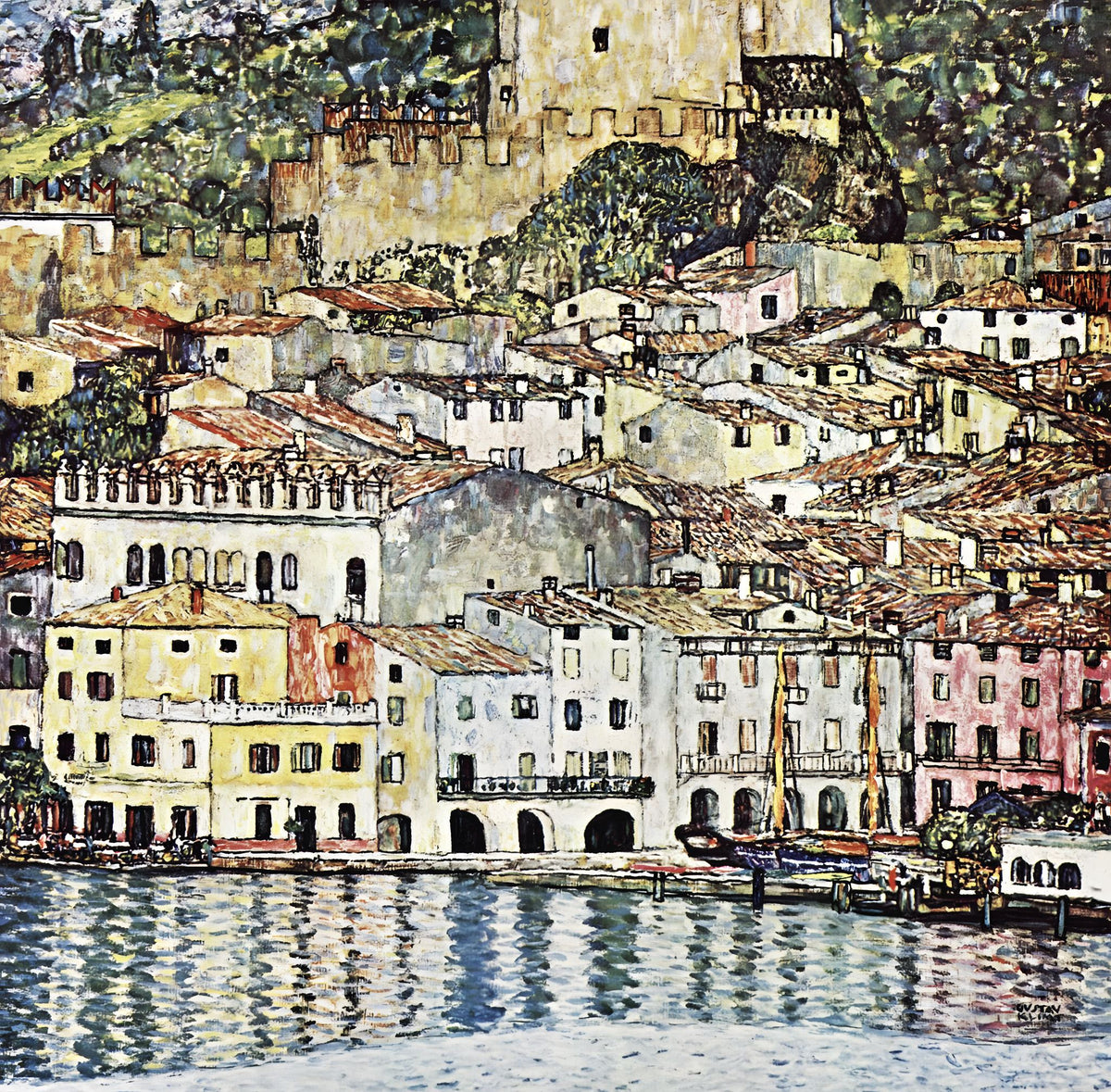 Malcesine am Gardasee – Gustav Klimt, 1913, framed