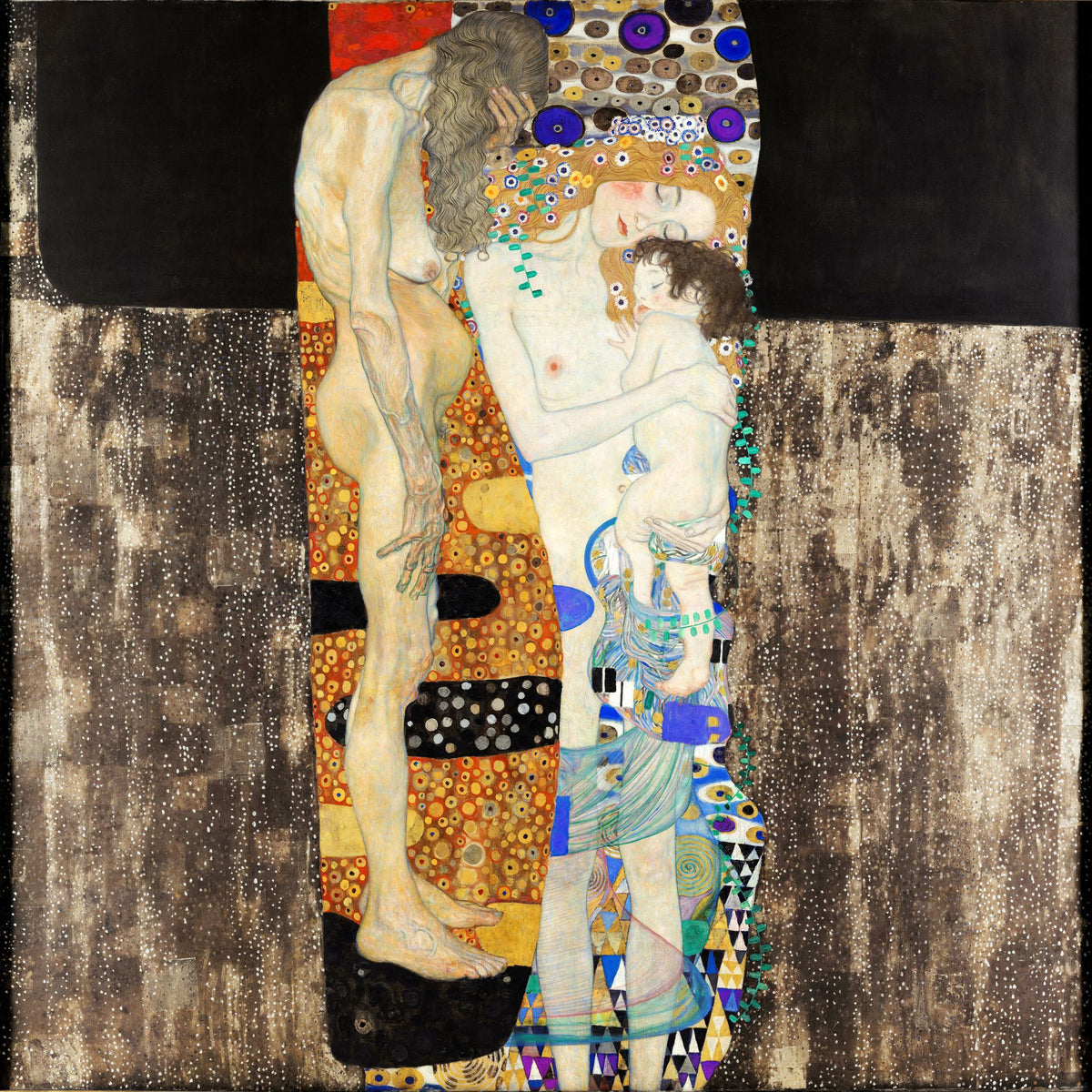 The Three Ages of Woman – Gustav Klimt, 1905, framed