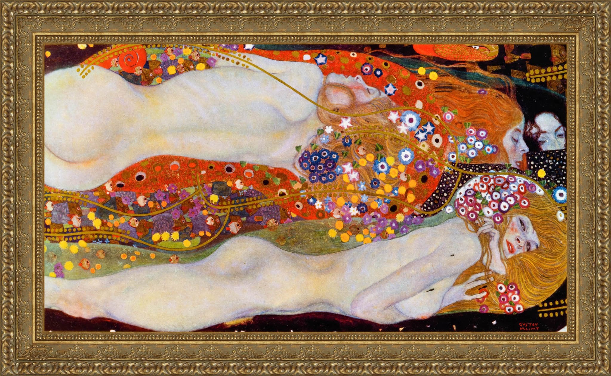 Water Serpents II – Gustav Klimt, 1907 - Canvas Classics