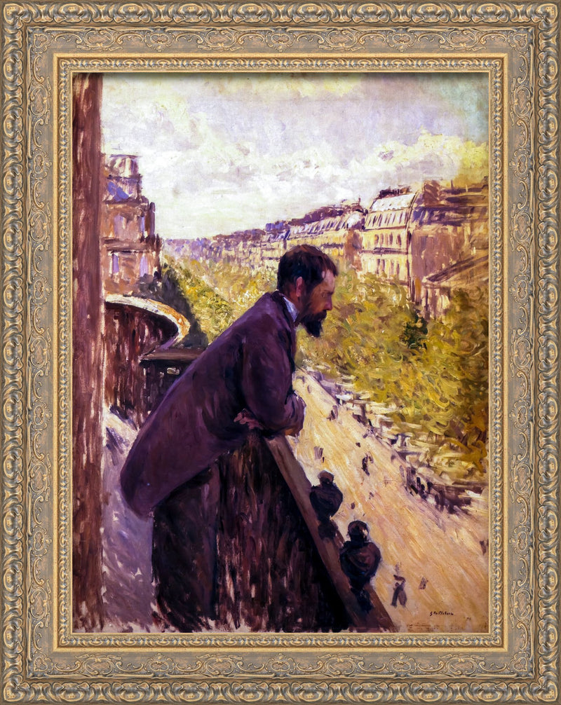 Man on a Balcony – Gustave Caillebotte, 1880