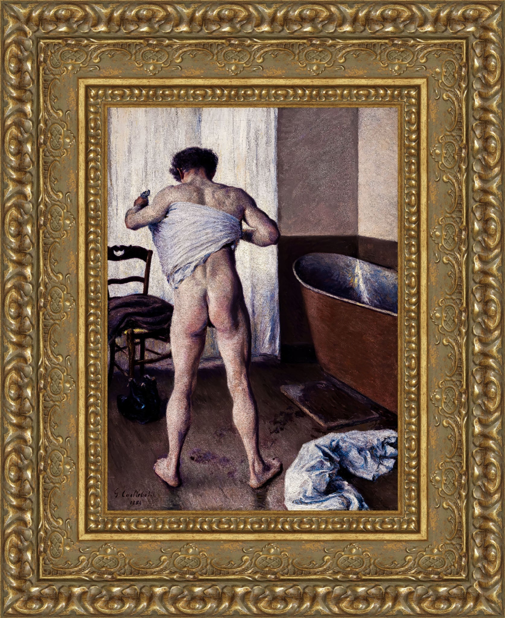 Man at His Bath – Gustave Caillebotte, 1884 - Canvas Classics