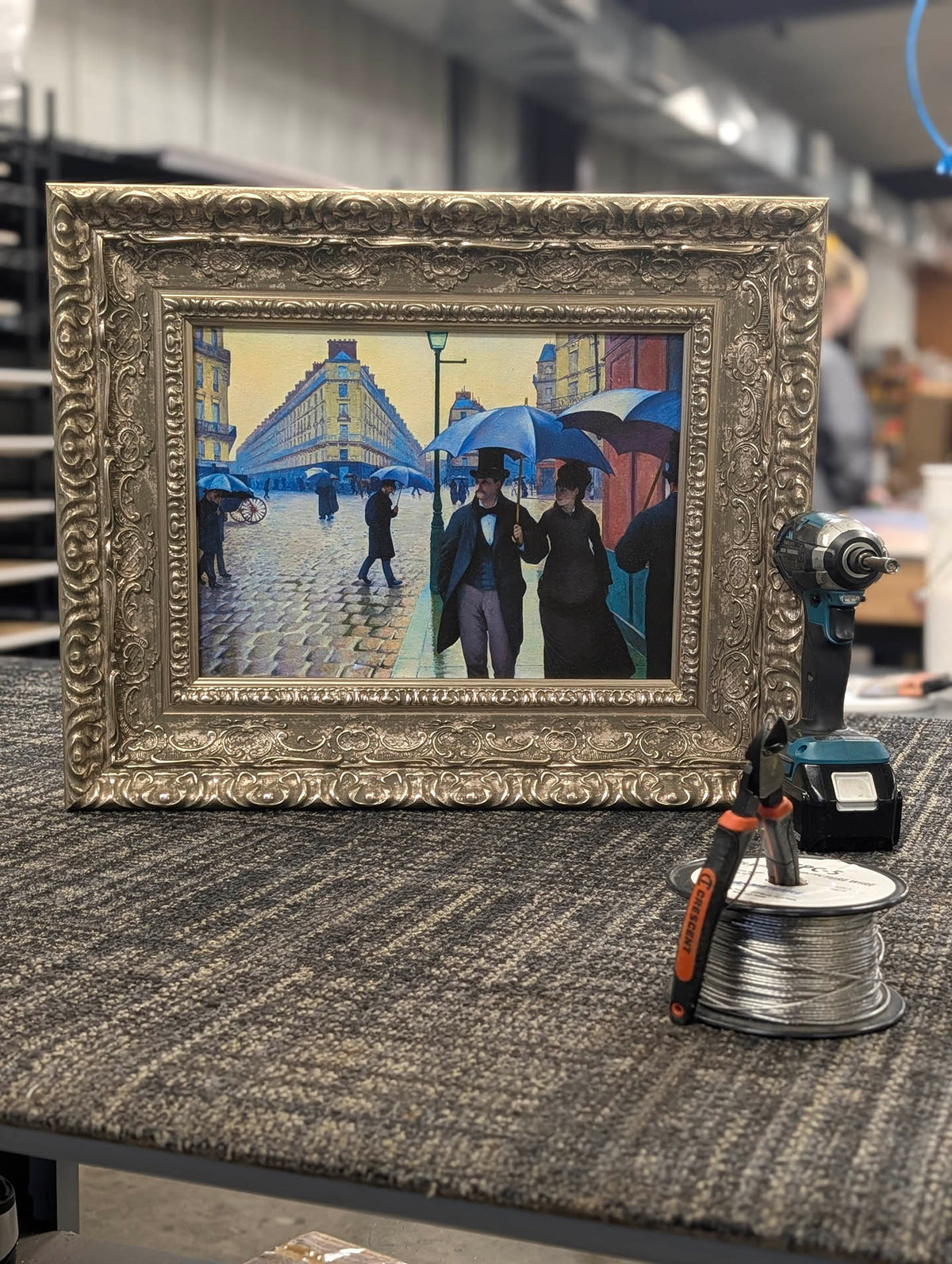 Paris Street; Rainy Day by Gustave Caillebotte — Framed Giclee Canvas Print | Canvas Classics