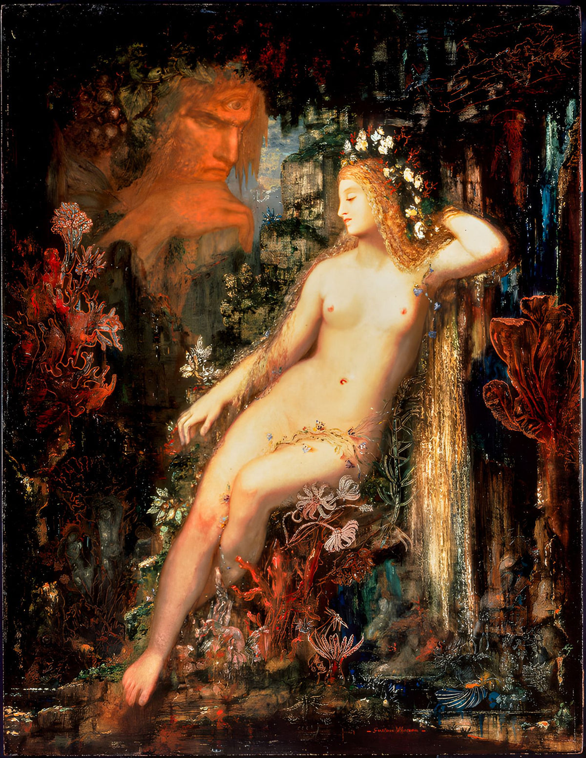Galatea – Gustave Moreau, 1880, framed
