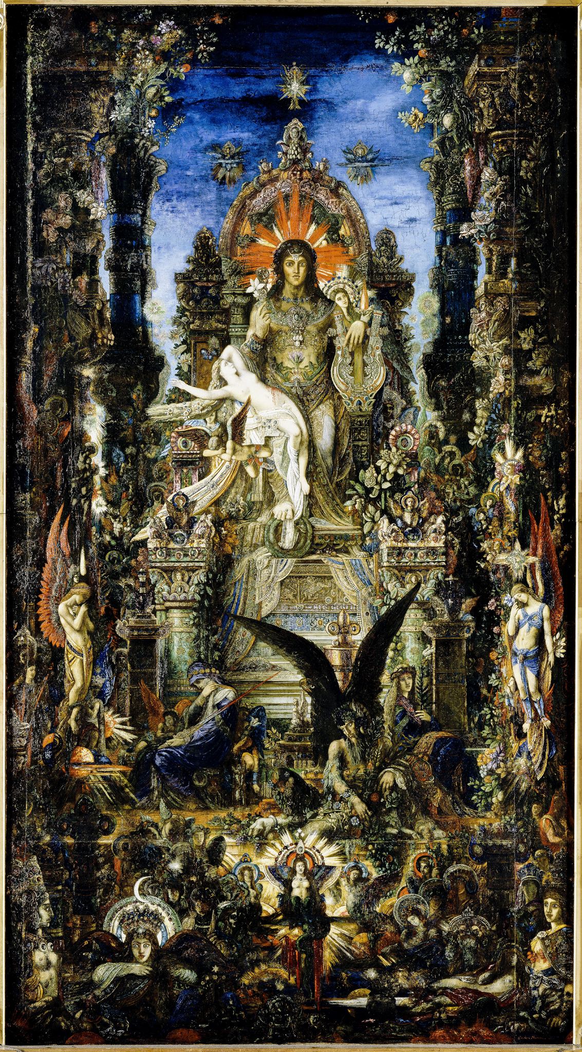 Jupiter and Semele – Gustave Moreau, 1894-1895, framed