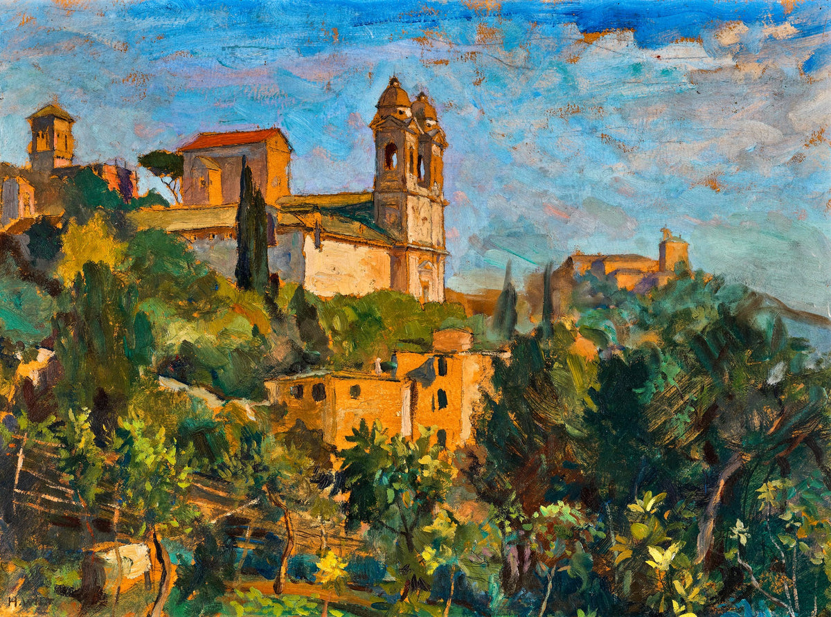 Trinity of the Mountains, Rome – Hans Wilt, 1900, framed