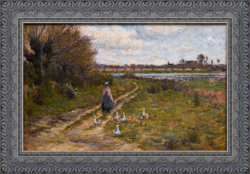 Landscape With Goose Girl – Henri Le Sidaner, 1893