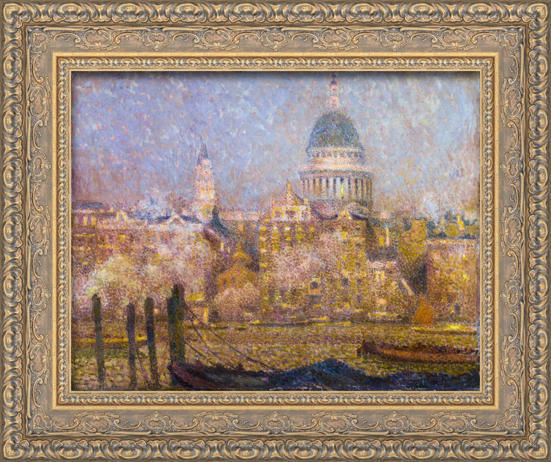 St. Paul's from the River, Morning Sun in Winter – Henri Le Sidaner, 1905