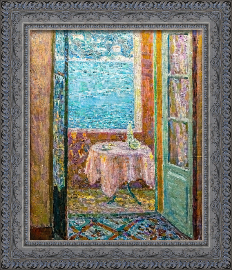 The Table by the Sea, Villefranche-sur-Mer - Henri Le Sidaner, 1923