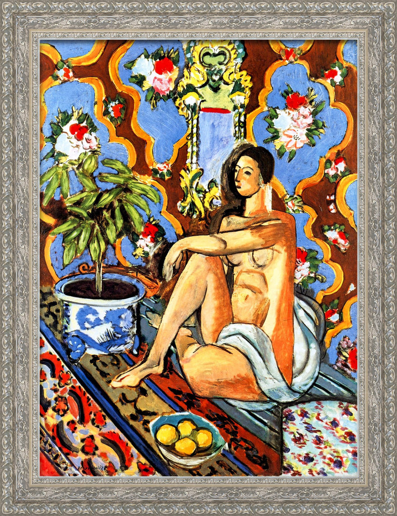 Decorative Figure on an Ornamental Background – Henri Matisse, 1925