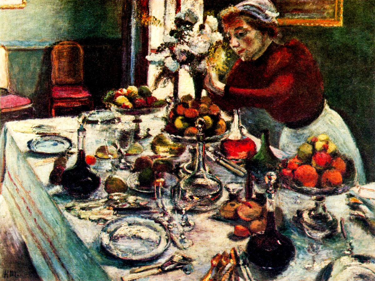 Dinner Table (La Desserte) – Henri Matisse, 1897, framed