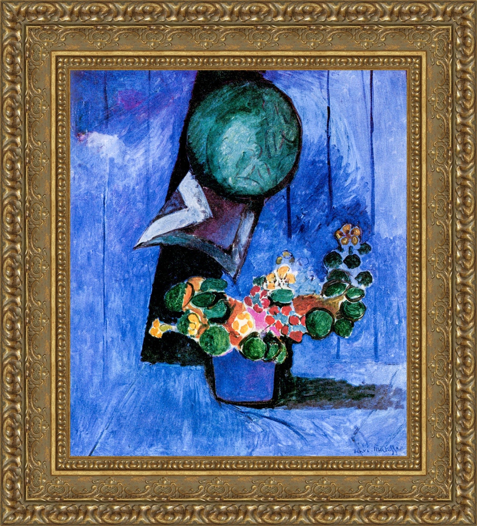 Flowers and Ceramic Plate (Fleurs et plat en céramique) – Henri Matisse, 1913