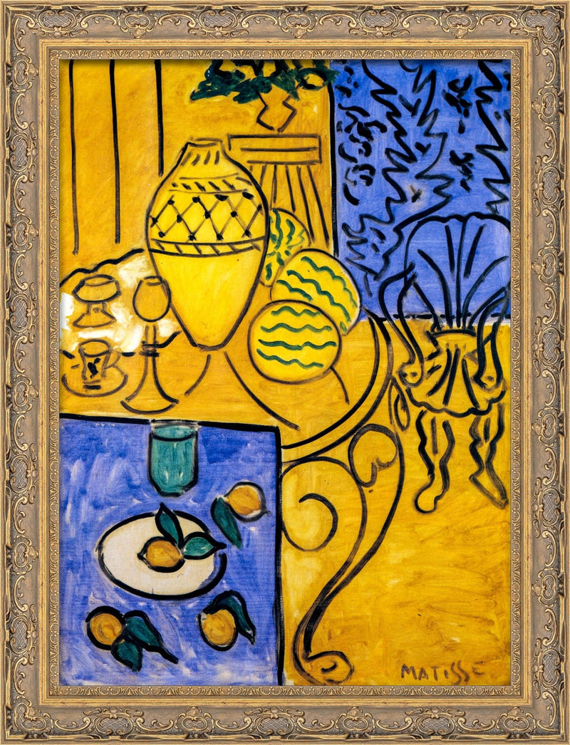 Interior, Yellow and Blue (Intérieur, jaune et bleu) – Henri Matisse, 1946
