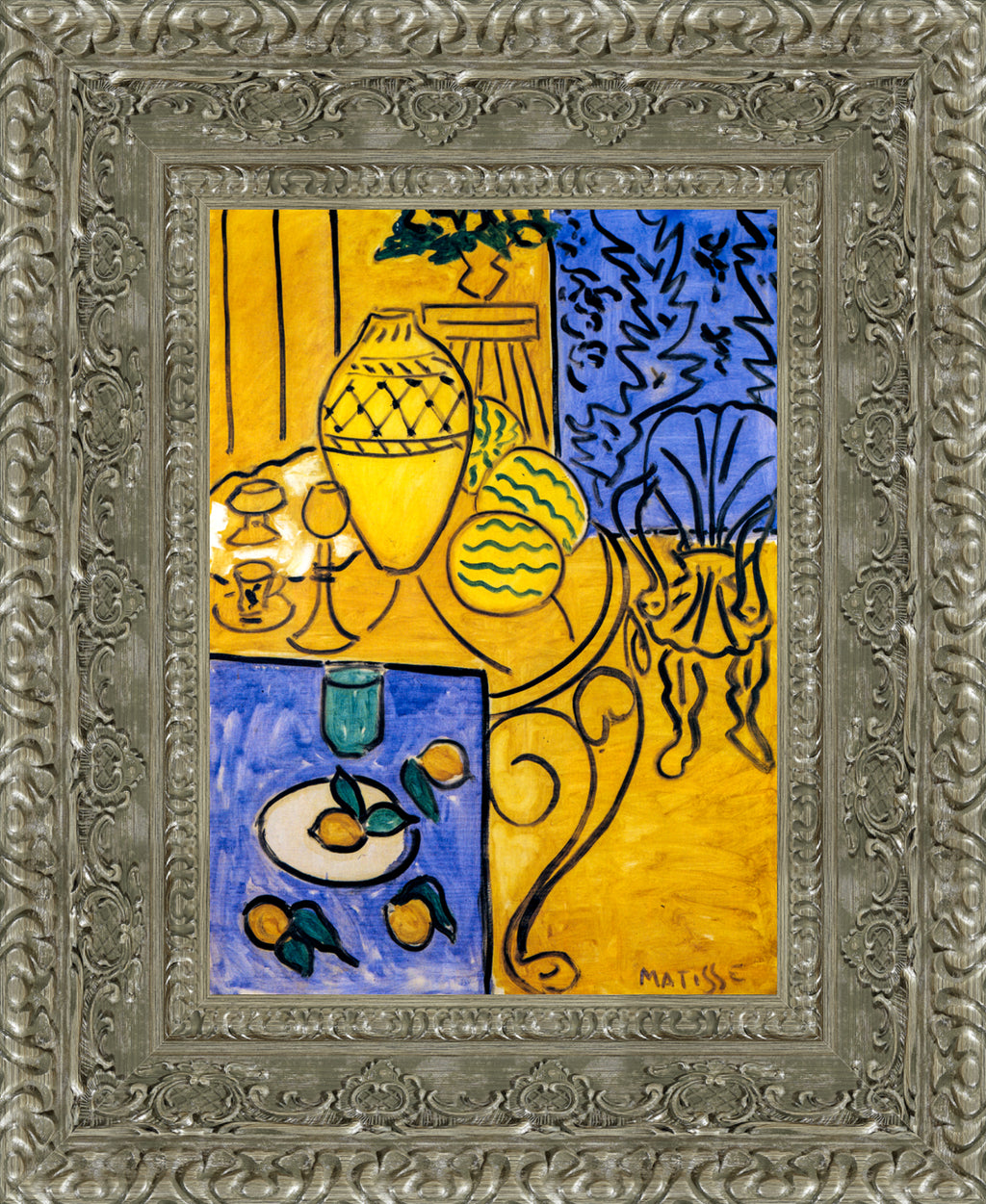 Interior, Yellow and Blue (Intérieur, jaune et bleu) – Henri Matisse, 1946