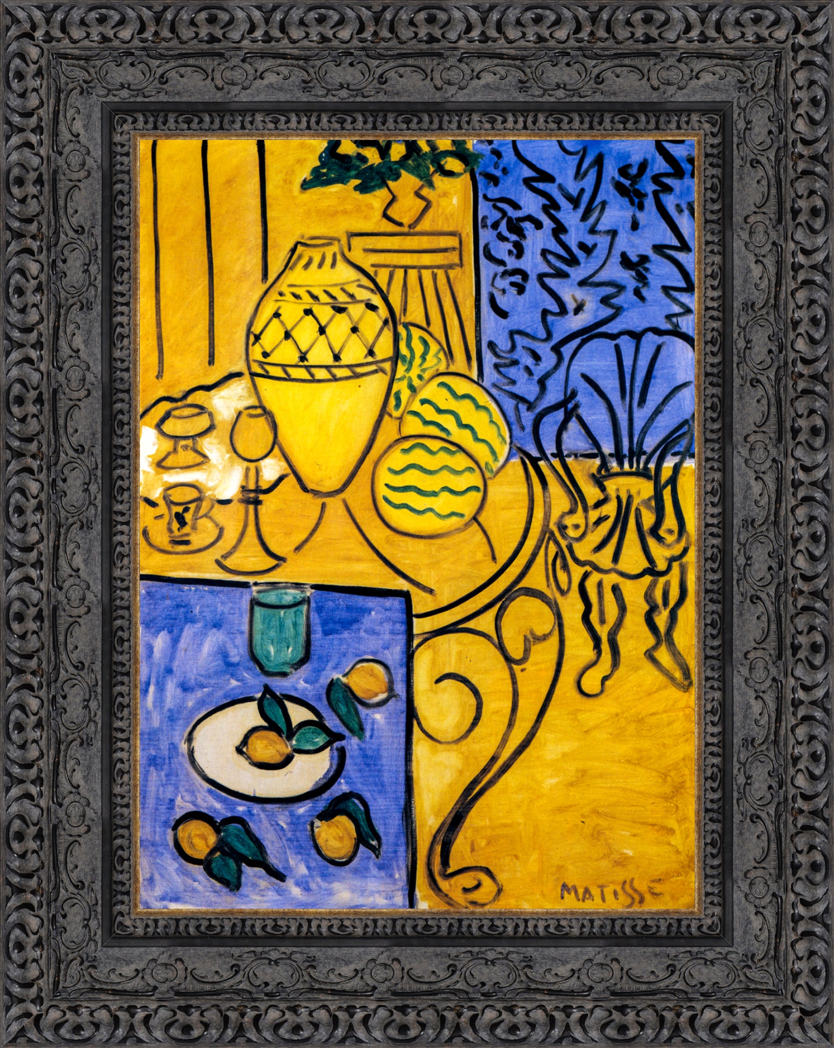 Interior, Yellow and Blue (Intérieur, jaune et bleu) – Henri Matisse, 1946 - Canvas Classics