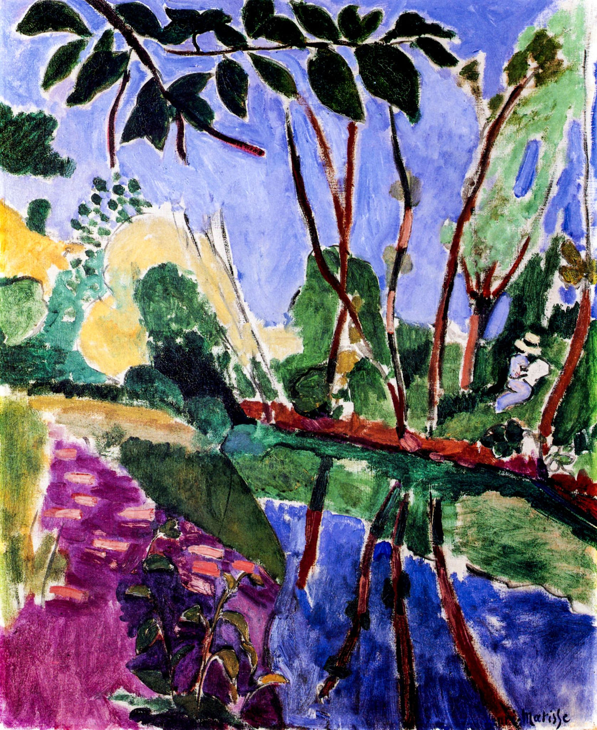 La Berge (The Bank or Shore) – Henri Matisse, 1907, framed