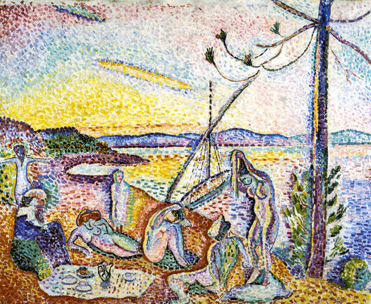 Luxe, The Bathers (Luxe, Calme et Volupté) – Henri Matisse, 1904-1905, framed