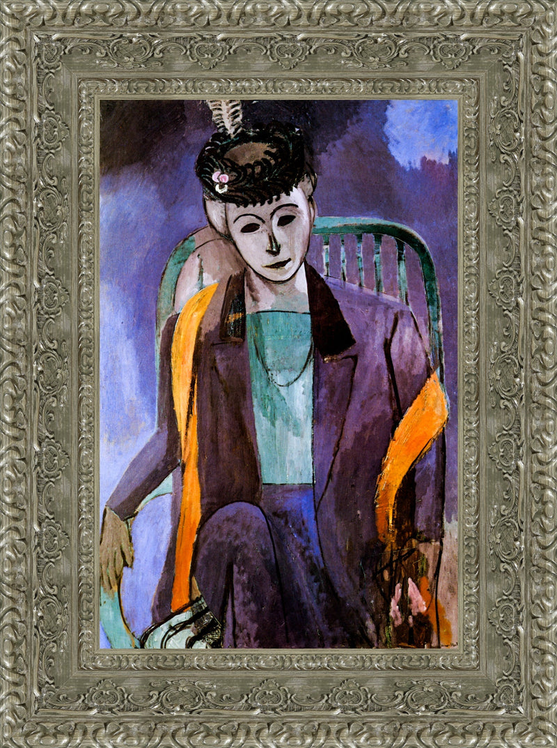 Madame Matisse (Portrait of Amélie Matisse) – Henri Matisse, 1913
