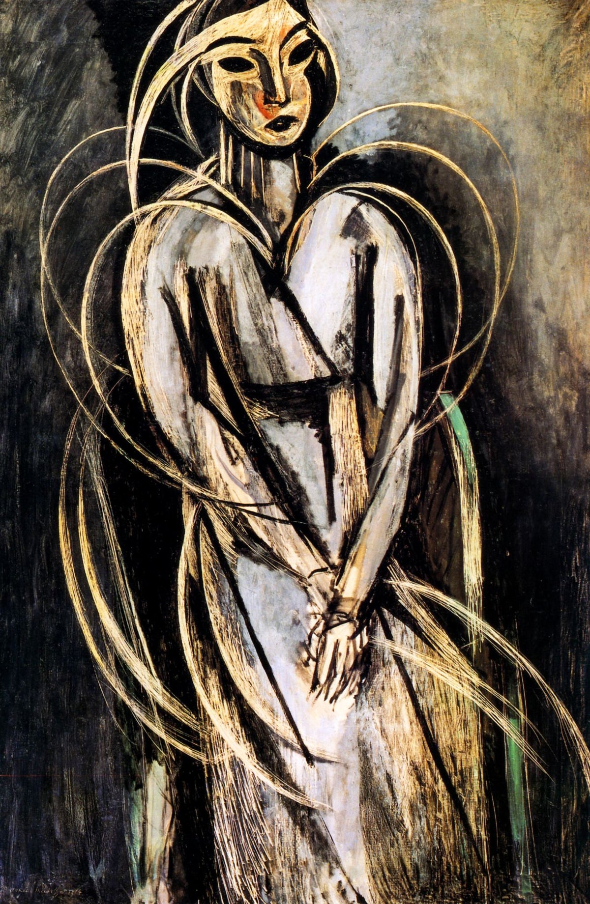 Mademoiselle Yvonne Landsberg – Henri Matisse, 1914, framed