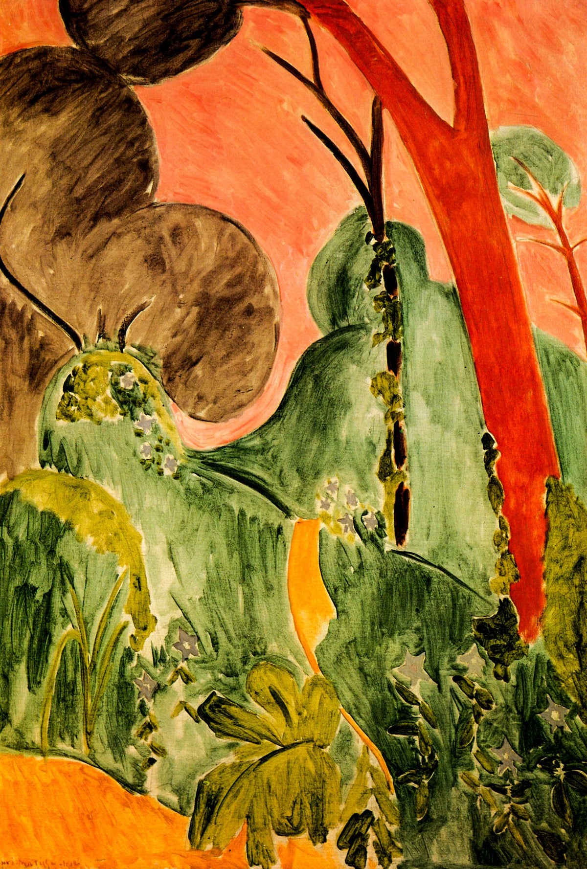 Moroccan Garden (Pervenches) – Henri Matisse, 1912, framed