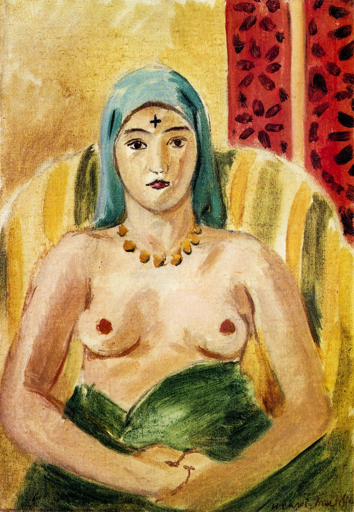 Odalisque, Half Length – Henri Matisse, 1924, framed