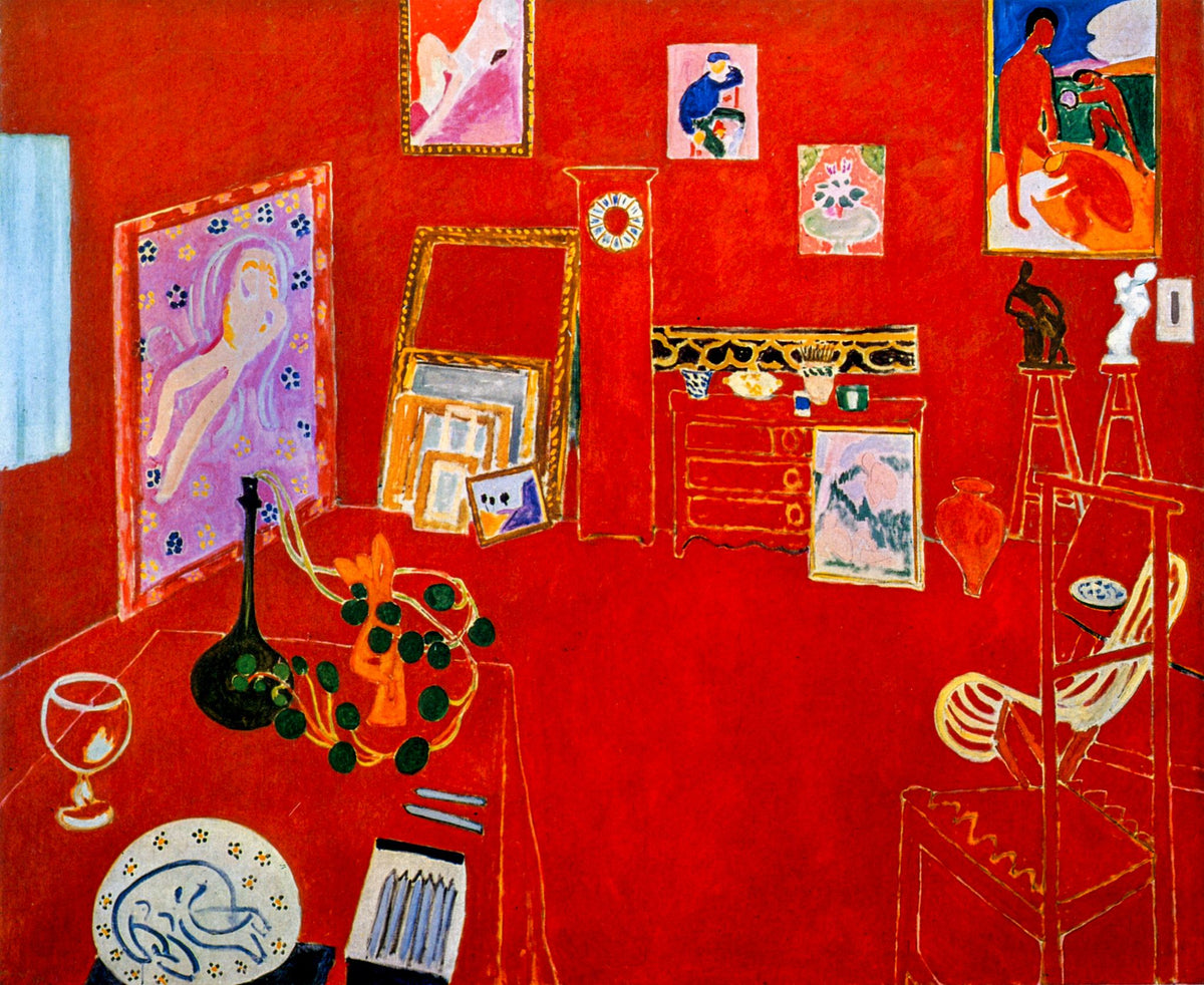 The Red Studio – Henri Matisse, 1911, framed