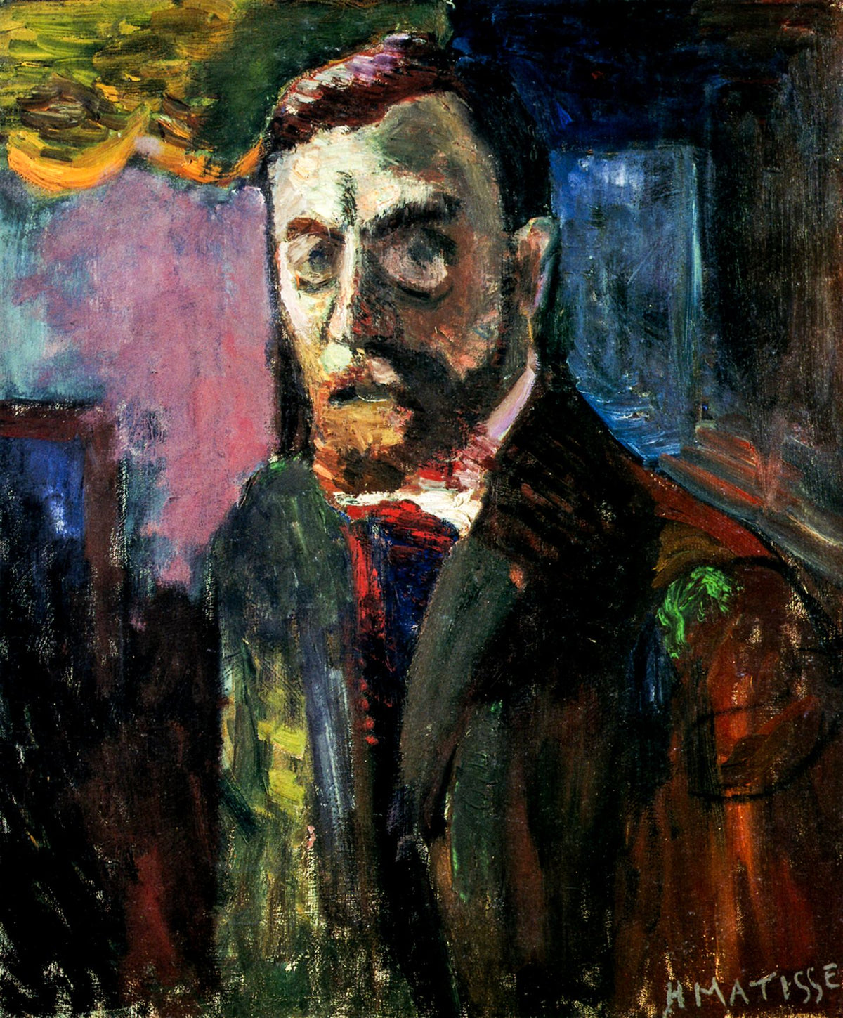 Self-Portrait – Henri Matisse, 1900, framed
