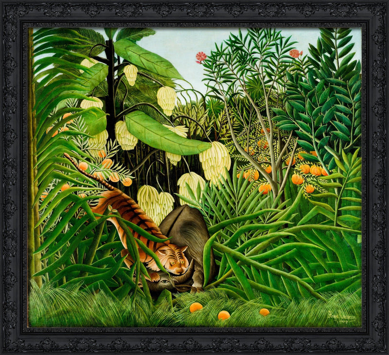 Combat of a Tiger and a Buffalo (Combat de tigre et de buffle) – Henri Rousseau, 1908