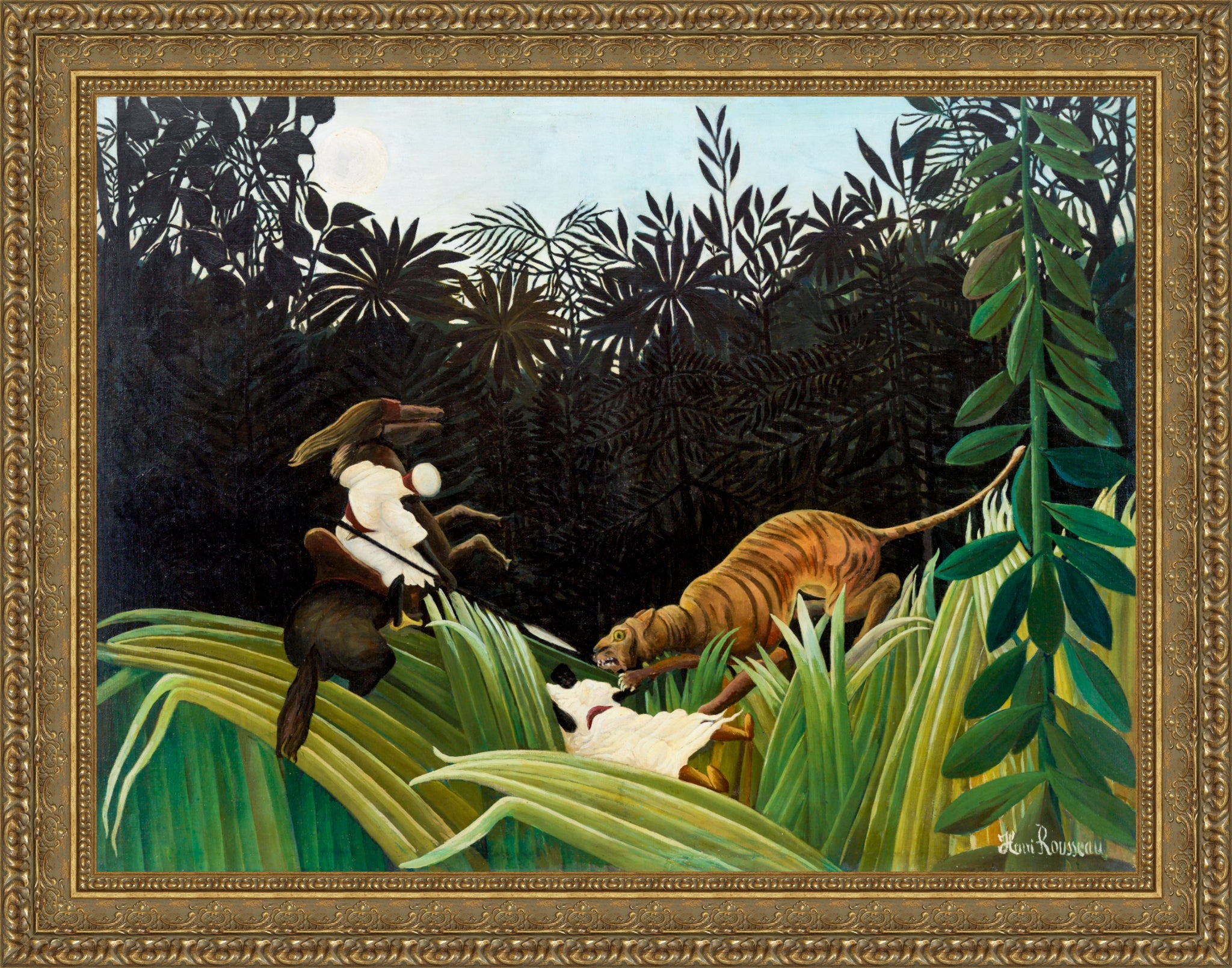Scouts Attacked by a Tiger